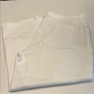 Talbots Women's White Cropped Pants